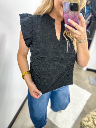 Hailey's Ruffle Sleeve Top