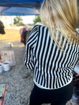 Celine’s Striped Cardigan