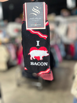 I Love Bacon Socks