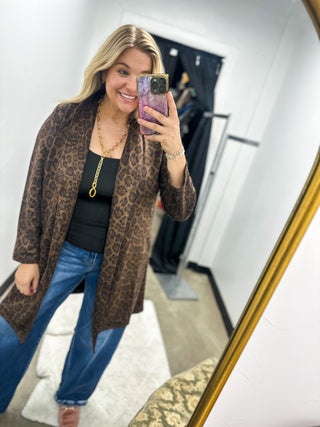 Leopard Suede Coat