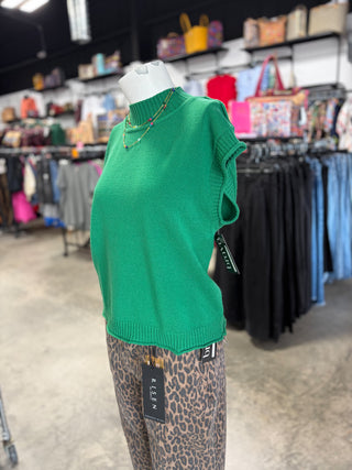 Sleeveless Knit Sweater