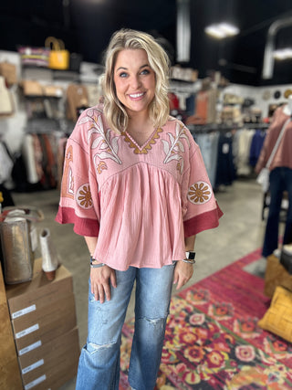 Betsy's Embroidery Top