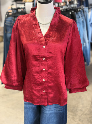 Shiny Sweetheart Blouse