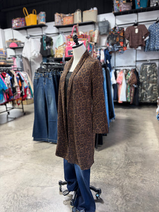 Leopard Suede Coat