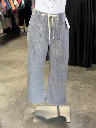 Striped Drawstring Pants