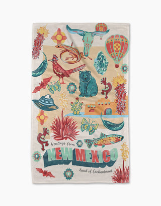 Greetings From New Mexico Tea Towel