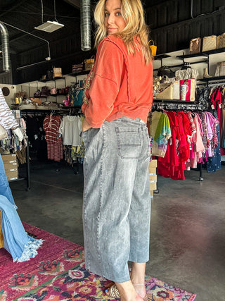 June’s Wide Leg Washed Pant