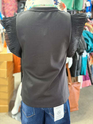 Tulle Knit Top