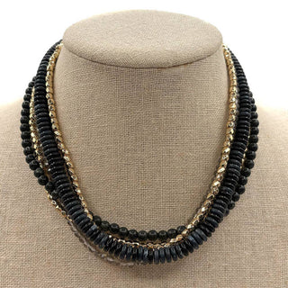 MULTI STRAND BEADED NECKLACE, N 653