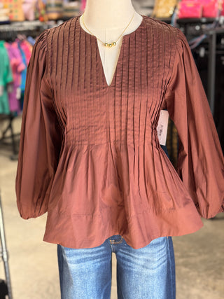 Emily's Pleated Blouse