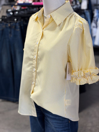 Ruffle Striped Short Top