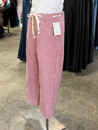 Striped Drawstring Pants