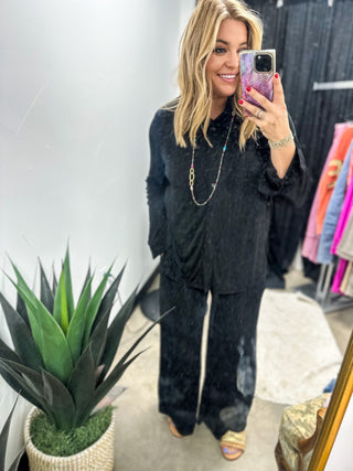 Lauren's Slinky Shirt and Pant Set