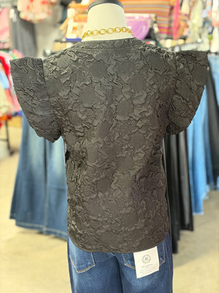 Hailey's Ruffle Sleeve Top