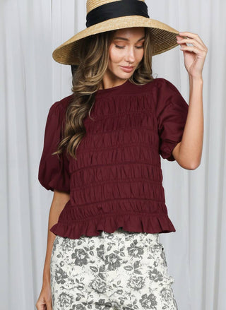 Aspen's Smocked Top