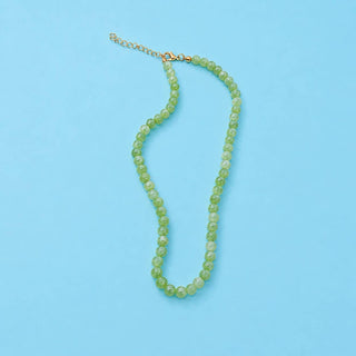 NATURAL AGATE GLASS SEMI PRECIOUS BEAD NECKLACE | 40NK9754