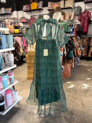 Winter’s Plaid Dress