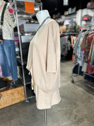 Mineral Washed Knit Casual Set