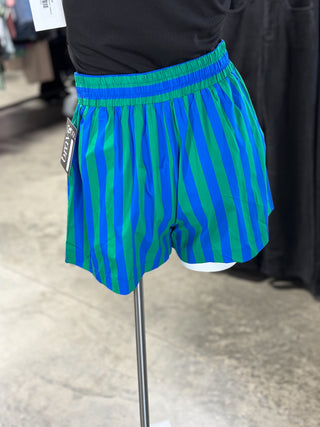 Summer Cotton Striped Shorts