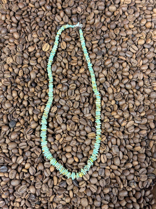 Turquoise stone necklace 18”
