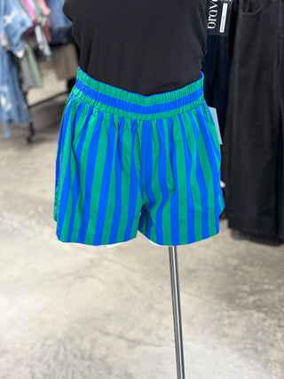 Summer Cotton Striped Shorts