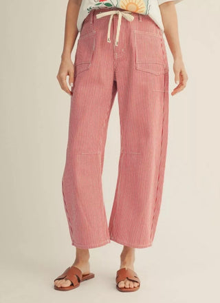 Striped Drawstring Pants