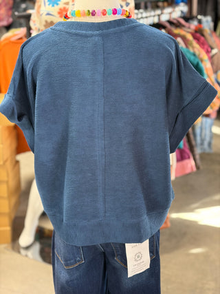 Soft Brush Drop Shoulder Top