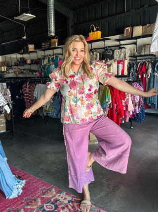 Upside Down Terry Knit Pants