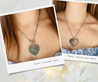 Keepsake Chain Necklace | Charm Necklace Gold & Silver