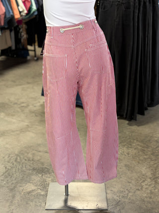 Striped Drawstring Pants