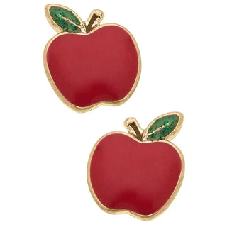 Apple Enamel Stud