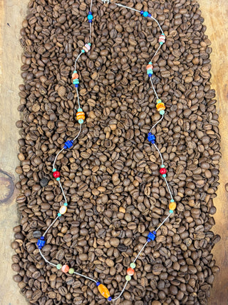 Mixed stone 36” Neclace