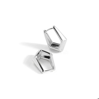 Pentagon Huggie Earring