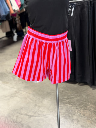 Summer Cotton Striped Shorts