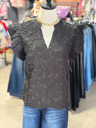 Hailey's Ruffle Sleeve Top