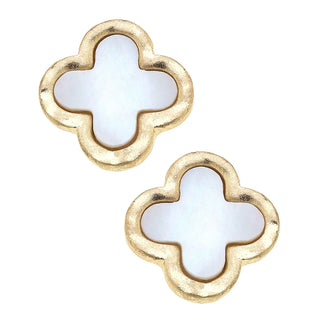 Bethany Clover Mother Of Pearl Earrings