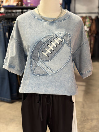 Gameday Football Applique T-Shirt