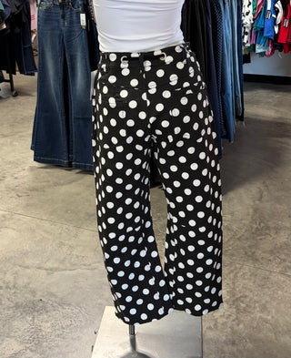 Polka Dot Drawstring Pants