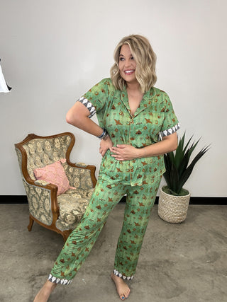 Painted Dewllings Pajama Set