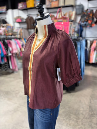 Burgundy Sweetheart Top