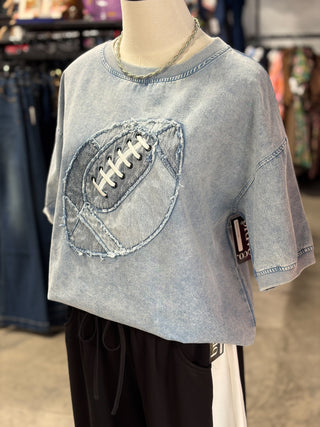 Gameday Football Applique T-Shirt