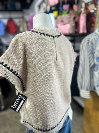 Twice the Tweed Blouse