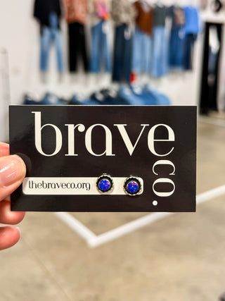 Midnight Opal Earrings