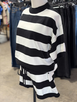 Gameday Stripe Sweater Set