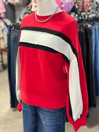 Gameday Color Block Top
