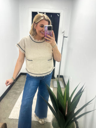 Twice the Tweed Blouse