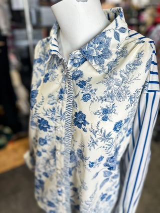 Jaylene’s Floral and Striped Top