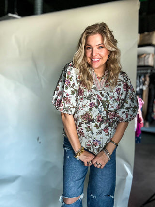 Aggie’s Floral Top