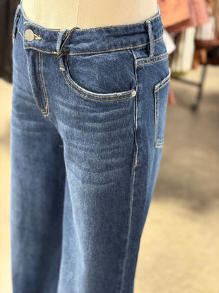 Mid Rise Vintage Wide Leg