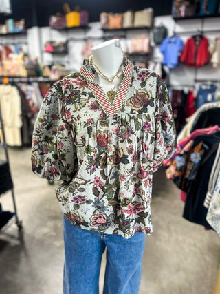 Aggie’s Floral Top